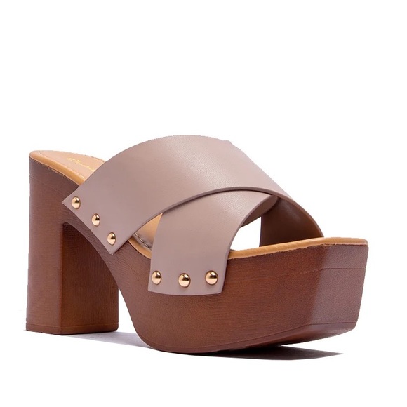 Qupid Birch Platform Heel - Picture 2 of 6